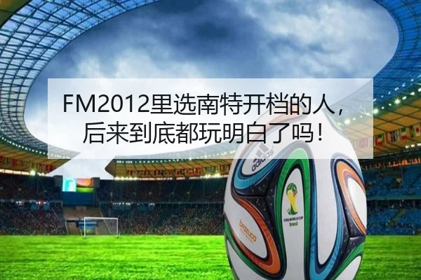 FM2012里选南特开档的人，后来到底都玩明白了吗！